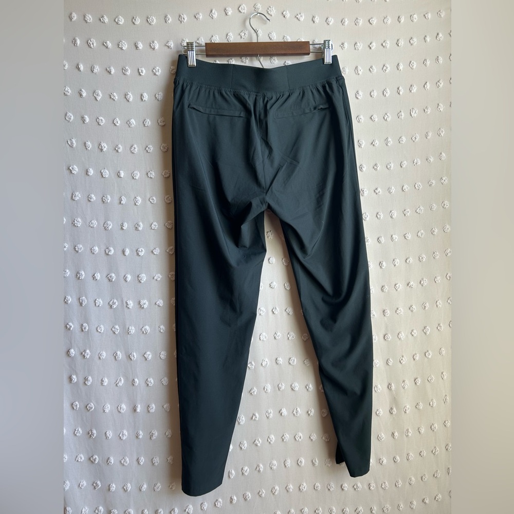 Quince Women’s Straight Leg Pull On Ribbed Detail Pants Sz S Black - Picture 2 of 7